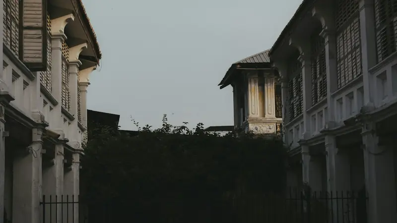 Heritage buildings on Lebuh Melayu in George Town, Penang